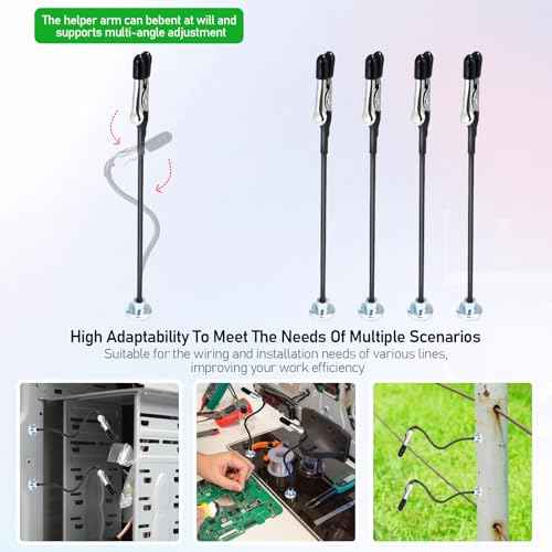 4 Pack Magnetic Helping Hands Soldering Soldering Holder Helping Hands Welding Tool Stereo for Field Welding Machinery