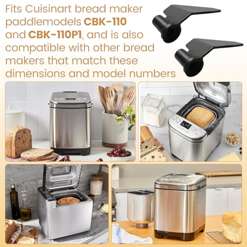 2-Pack CBK-110KP Kneading Paddles for Cuisinart Bread Makers