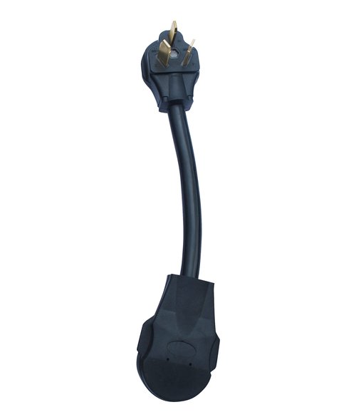 Older Style 3-Pin Stove Range Oven Plug To Newer Style 4-Pin Plugin, Receptacle Outlet, Power Cord Adapter, Electrical Converter Connector, 10-50P To 14-50R 50-Amp 250-Volt. FX1413