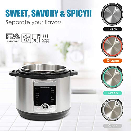 STYDDI 6-Quart Silicone Sealing Ring Replacement for Instant Pot Duo Lux Duo Plus Ultra 6 (4-Pack, Colorful)