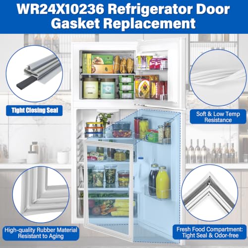 MOHTOL WR24X10236 Refrigerator Door Gasket Replacement for GE Hotpoint – 43" x 26"