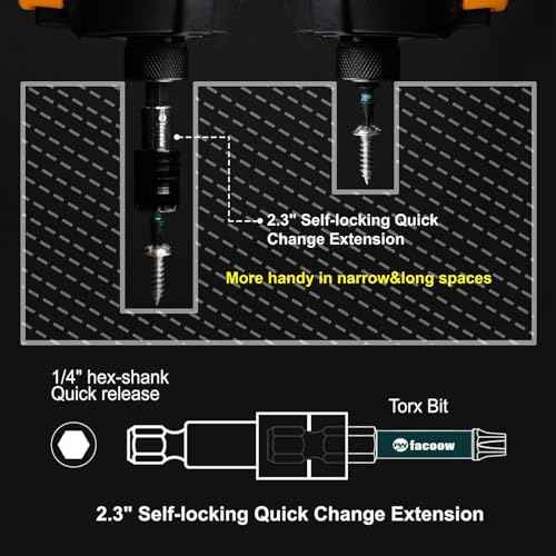 Torx Bit Set(T5-T40), 26 Pack Security Torx Bits Set with Magnetic Tips,Tamper Proof Star Bits Set S2 Alloy Steel, 1"&2" Long Impact Torque Bit Set & 2.3" Self-locking Quick Change Extension
