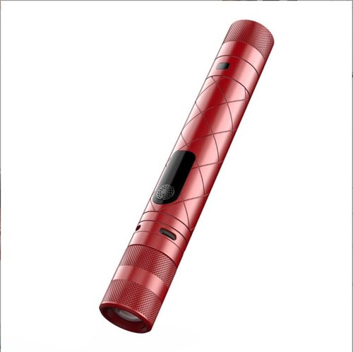 Suptruck Voltguard X95 Tactical Stun Flashlight–Ultimate Survival Flashlight, Waterproof, Rechargeable Self-Defense, High-Intensity LED, Outdoor Emergency Use (Red)