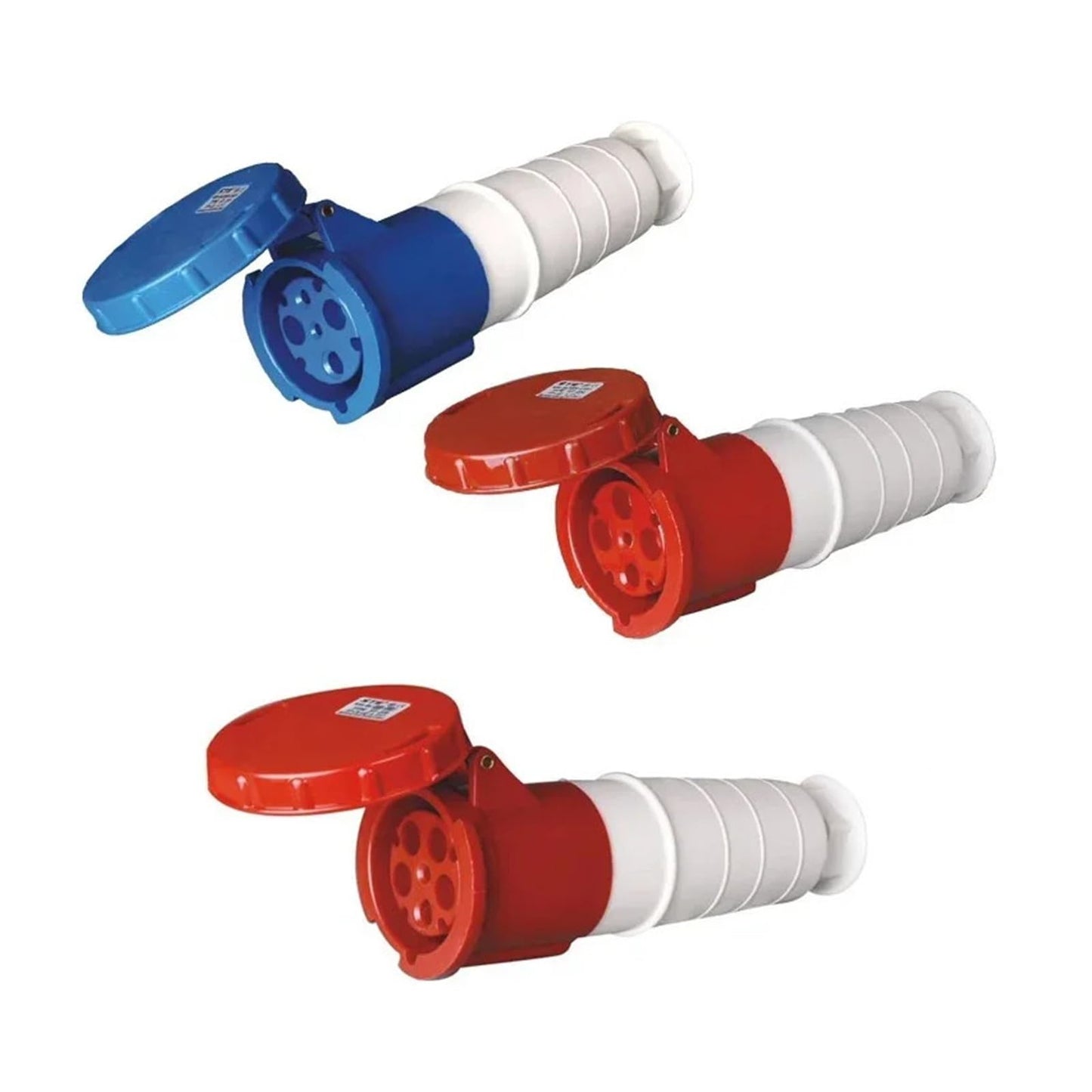 KETDDYEG 63A IP67 3P/4P/5Pin Industrial Plug and Socket Electrical Connector Wall Mounted Socket Male&Female Plug(3P 63A Plug)