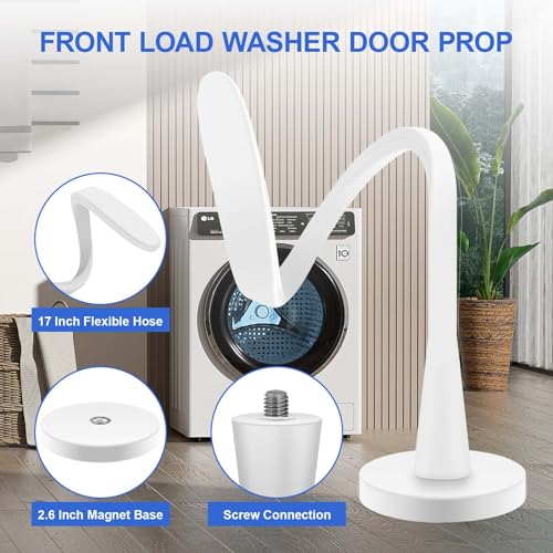 Birvemce Premium Front Load Washer Door Prop (White) – Keep Door Open to Prevent Odor