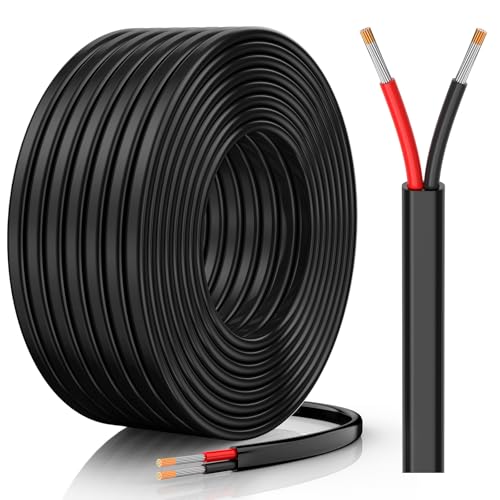 CONEPY 18/2 AWG Automotive Wire 30FT - High Conductivity, Waterproof, Flexible Cable