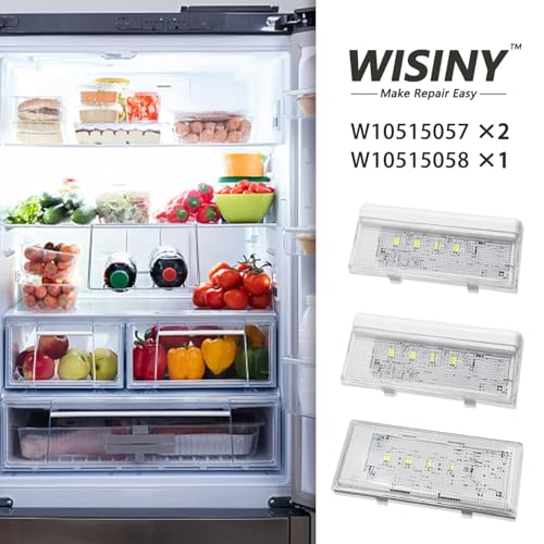 Whirlpool Maytag Kenmore Refrigerator LED Light Replacement 3-Piece Kit