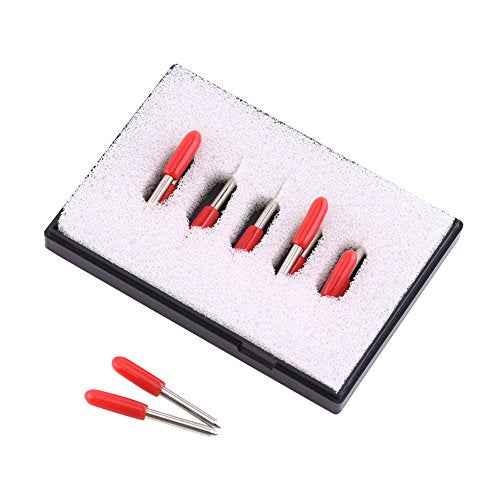 10Pcs Cutting Knife 30/45/60 Degree Plotter Cutter Blades Cemented Carbide Cutter Cutting Plotter Blade Replacement Cutter Blades (45¡Æ)