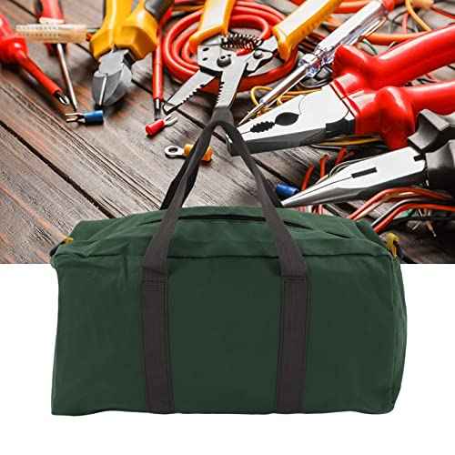 Hand Tool Storage Carry Tote, Heavy Duty Large Capacity Wide Mouth Portable for Carpentry Electrician (20in / 50.8cm)
