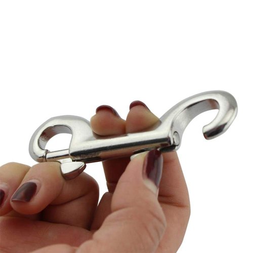 Bolt Snaps Double Ended Hook 6 Set 3.5inch/90mm Zinc Alloy Trigger Metal Clips for Key Chain Dog Leash Horse Pet Sling Feed Buckets