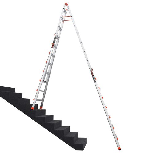 Little Giant Ladder Systems, SkyScraper, M15, 8-15 foot, Stepladder, Aluminum, Type 1A, 300 lbs weight rating, (10109)
