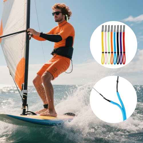 8 Pcs Floating Sunglasses Straps Buoyant Glasses Retainer for Water, Universal Adjustable Floatable Eyewear Lanyard for Boating Kayaking Fishing Paddleboarding Beach Lake Pool