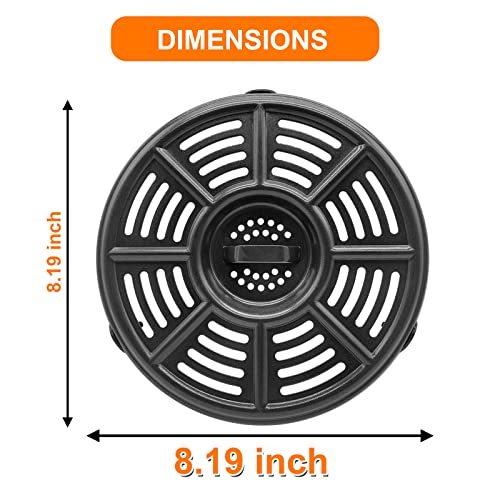 GWY 8.2" Crisper Pan for Ninja AF101 AF150 AF161 Air Fryers 4-5.5 Qt - Dishwasher Safe