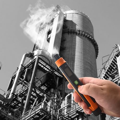 Natural Gas Leak Detector, Portable Gas Sniffer with Audible & Visual Alarm, for Combustible Gas Like Methane, Propane -50A