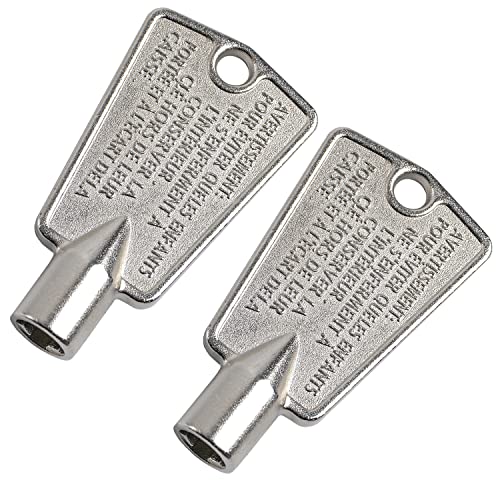 2 Pack Freezer Door Key for Frigidaire/Kenmore – Model 216702900 Metal