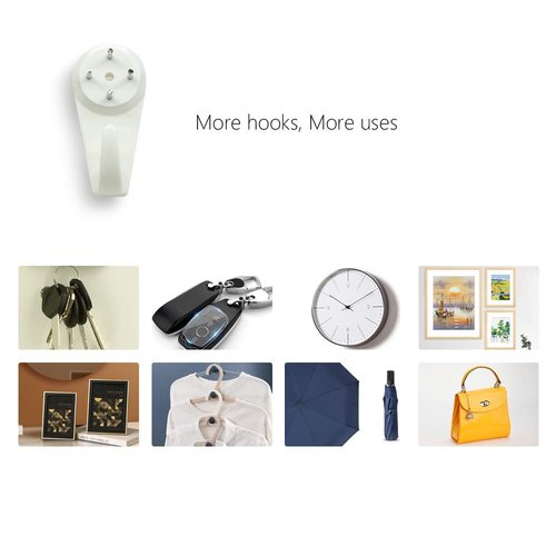 Concrete Wall Hooks，25pcs Invisible Nail Hangers, No Damage Picture Hanger ， Powerful Concrete Hard Drywall Picture Hooks Non-Trace Hanging for Picture Photo Frame Clock Hangers (M)