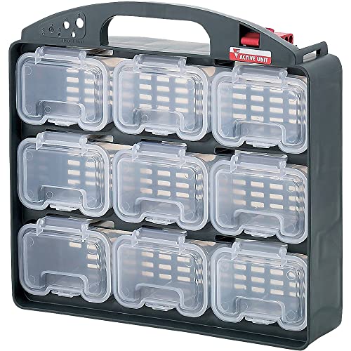 Astage AU 9-Unit Mini Case Set with Belt Hooks – 30.5 W x 7 D x 29 H cm, Japanese Made