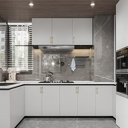 Asidrama 10 Pack 5 Inch Champagne Bronze Cabinet Handles - Brushed Brass Drawer Pulls