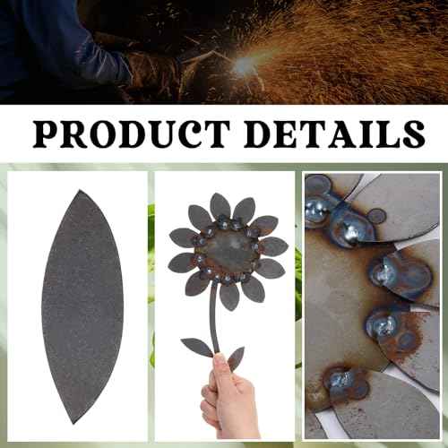 Therwen 1 Set Welding Kits Flower Metal Welding Coupons Practice Kit 16 Gauge Tig DIY Stainless Steel with Mig, Tig, Gas, Arc, Stick