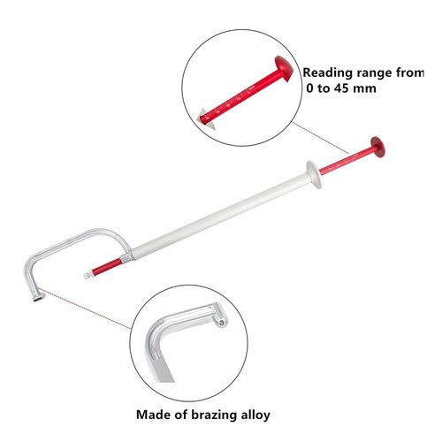 Brake Disc Measuring Tool Rotor Caliper Gauge 0-45mm (0-1.77'') Micrometer Ruler Depth Verniers Caliper Testing Tools Brake Disc Caliper Measuring Tool