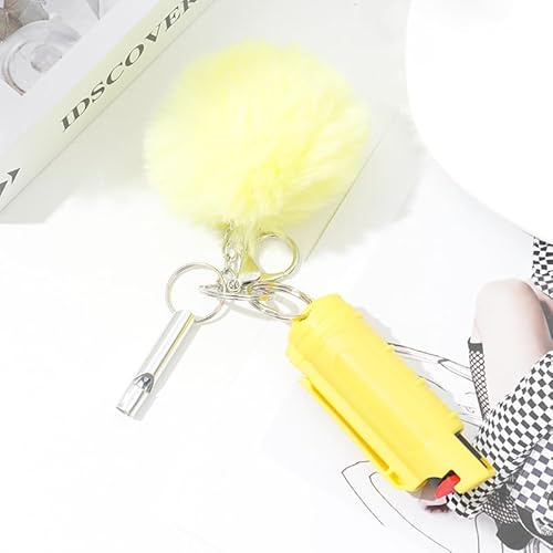 Police Strength OC Defense Pepper Spray Gel Safety Keychain for Easy Carry and Fast Access Finger Grip for More Accurate Strength Pepper Spray