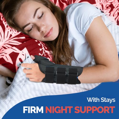 FEATOL Small/Medium Right Hand Thumb Spica Wrist Brace for De Quervain's & Carpal Tunnel