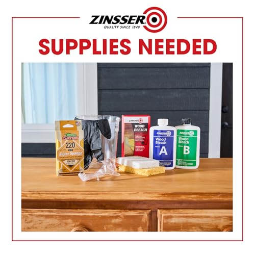 Zinsser 300451 Wood Bleach, Part A and B, 8 Ounce (Pack of 2)
