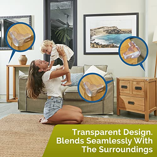 Baby Corner Protectors 12 Pack - Transparent Edge Guards for Babyproofing