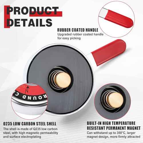 500 Amp Magnetic Welding Ground Clamp ¥Õ3. 34¡± Strong Gripping Quick Release Magnetic Welding Support Clamp Tools for Soldering Cutting Plant Industries Work and Instrument Processing