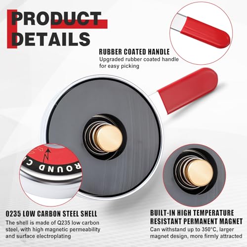 500 Amp Magnetic Welding Ground Clamp ¥Õ3. 34¡± Strong Gripping Quick Release Magnetic Welding Support Clamp Tools for Soldering Cutting Plant Industries Work and Instrument Processing