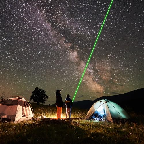 [Professional] Rechargeable Green Laser Pointer High Power Green Beam Light Long Distance Range For TV/LED/LCD Screens Tactical Flashlights Presentation Office/Outdoors/Astronomic/Construction [007]