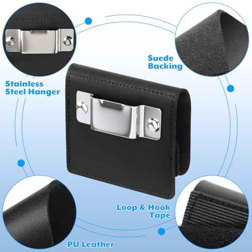 Tape Measure Holder for Belt, Heavy Duty Low-Profile Tape Measure Belt Clip for Tapes Measure, Drills, Fits up to 3" Tool Belt