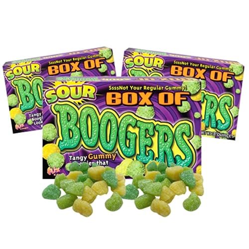 Sour Boogers Gummy Candy Pack - Halloween Prank & Shareable Treats