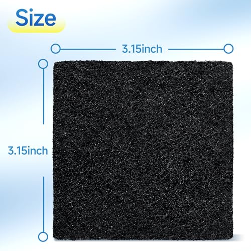 Activated Charcoal Odor Filter Refills for EKO Trash Cans – 20 Pack, 3.15" Round