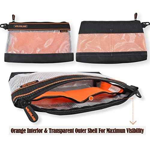 WELKINLAND Clear Tool Pouch, 4PCS Tool pouches, 13" Tools pouch, Zipper tool pouch, Tool pouch bag, Tool bag organizer, Small tool bag, Small tool pouch, Small tool bags, Tool pouches with zipper
