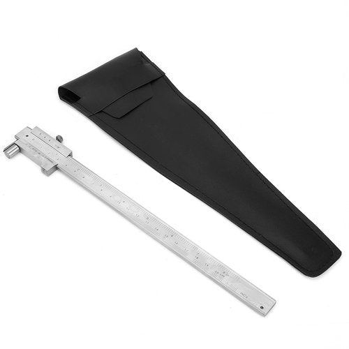 Kodrily 200mm Scribing Caliper, 8in Vernier Calipers, Stainless Steel Parallel Cross Caliper Gauges, Metal Marking Tool with PU Leather Bag for Industry Marking, 1Pcs