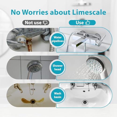 Aqua Crest Whole House Scale Inhibitor with T-Fitting for Plumbing Protection