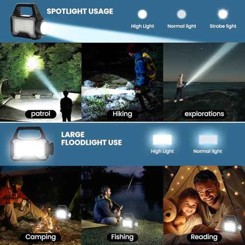 Solar Flashlight,Multifunctional Flashlight Solar Flashlight,led Flashlight Cell Phone Charger,USB Charging,Suitable for Home,Fishing,Outdoor Camping