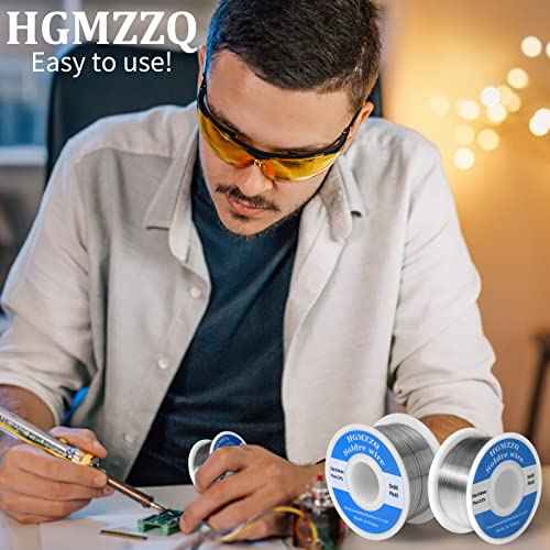 60/40 Tin Lead Solder Wire with Rosin for Electrical Soldering 0.039 inch-0.22lbs(1.0mm-100g)