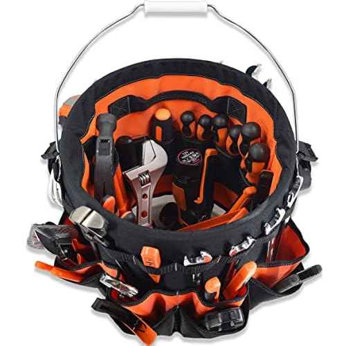 WELKINLAND 5 gallon bucket tool organizer, 5 gallon bucket holder, bucket liner, Bucket tool organizer, Tool bucket, Bucket tool bag, Bucket organizer, Bucket bag organizer, Bucket organizer