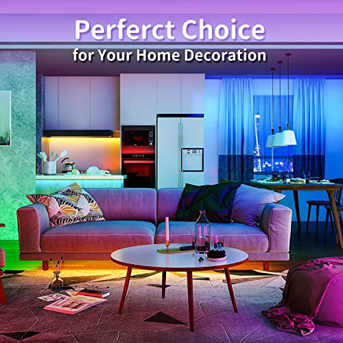 Tenmiro RGB 100FT Led Strip Lights for Bedroom Music Sync & App Control