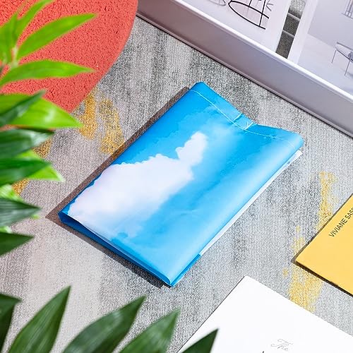 VIHOSE Sky Cloud Fluorescent Light Covers, 4 Pack, 2x2 ft Magnetic Light Filters