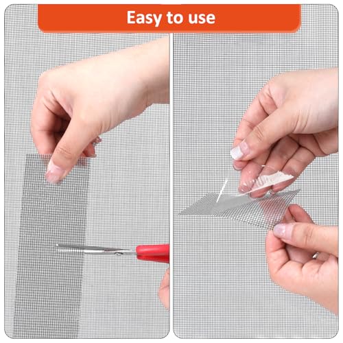 Secopad 2 Inch x 15 Feet Grey Screen Repair Tape Kit - Fast & Durable Mesh Patch