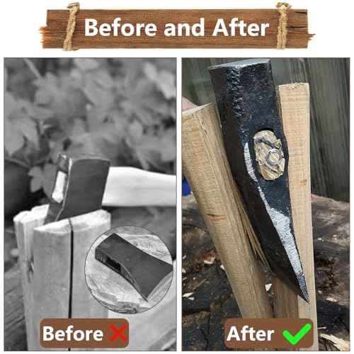 21 PCS Round Axe Handle Wedge Safety Metal Wedge Hammer Handle Wedges for Axe Hammer Sledge (0.31/0.39/0.47 Inch)