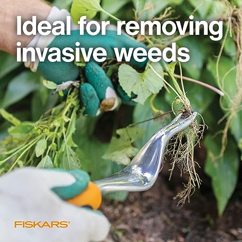 Fiskars Ergo Garden Hand Weeder Tool - Heavy Duty Weeder / Weeder