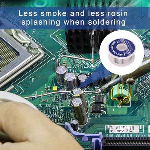 Soldering Wire 0.8mm, 63-37 Tin Lead Rosin Core Solder Wire, 100g Electrical Solder for Repair and DIY of Electronic Electric Electrical Soldering Components