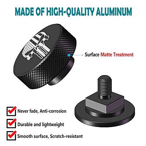 Welding Hood Helmet Pipeliner Fasteners-1Pair Black USA Flag Pattern Aluminum Helmet Pipeliner Headgear Replacement Parts Accessories Screws Flip Hood, Anti-Rust