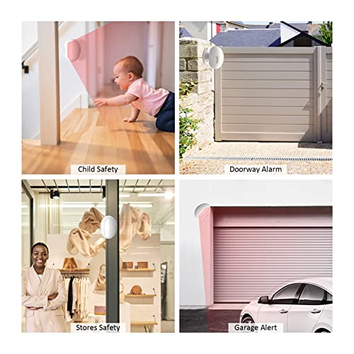 Wireless Motion Sensor Door Chime with Receiver & Sensor - Indoor Alarm & Entry Alert