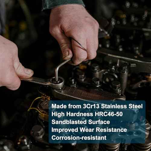 HARFINGTON 2pcs Thin Combination Wrench Metric 5.5mm 6-Point Ended Box 15 Degree Offset Open End Stainless Steel, Silver Tone