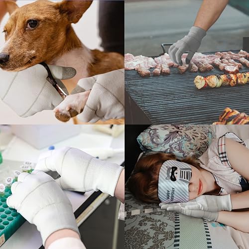 Youneedthat AeroSilver Seamless Touchscreen Gloves ? Eczema Relief, Non-Slip Work Glove Liners, Moisture-Wicking, 10/20 Pack